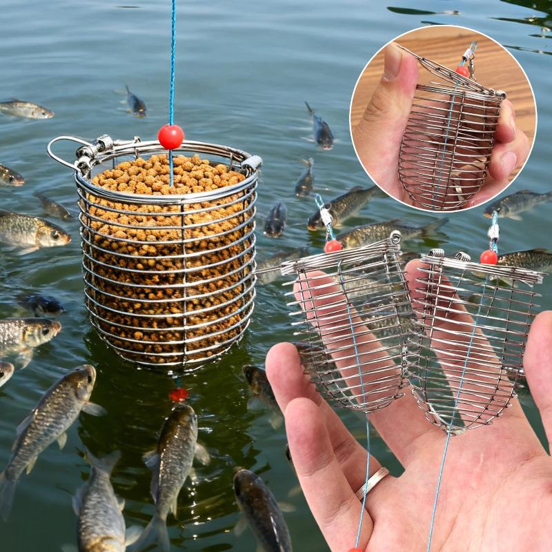 Best Equipment For Fishing - 4.5cm 와이어 낚시 미끼 케이지 세트
