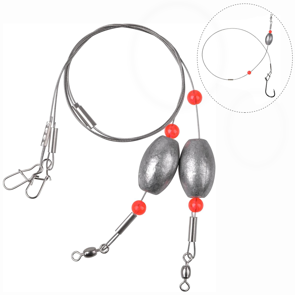 Fishing Equipment Shop - 낚시 달걀 싱커 무게추 철사 리더