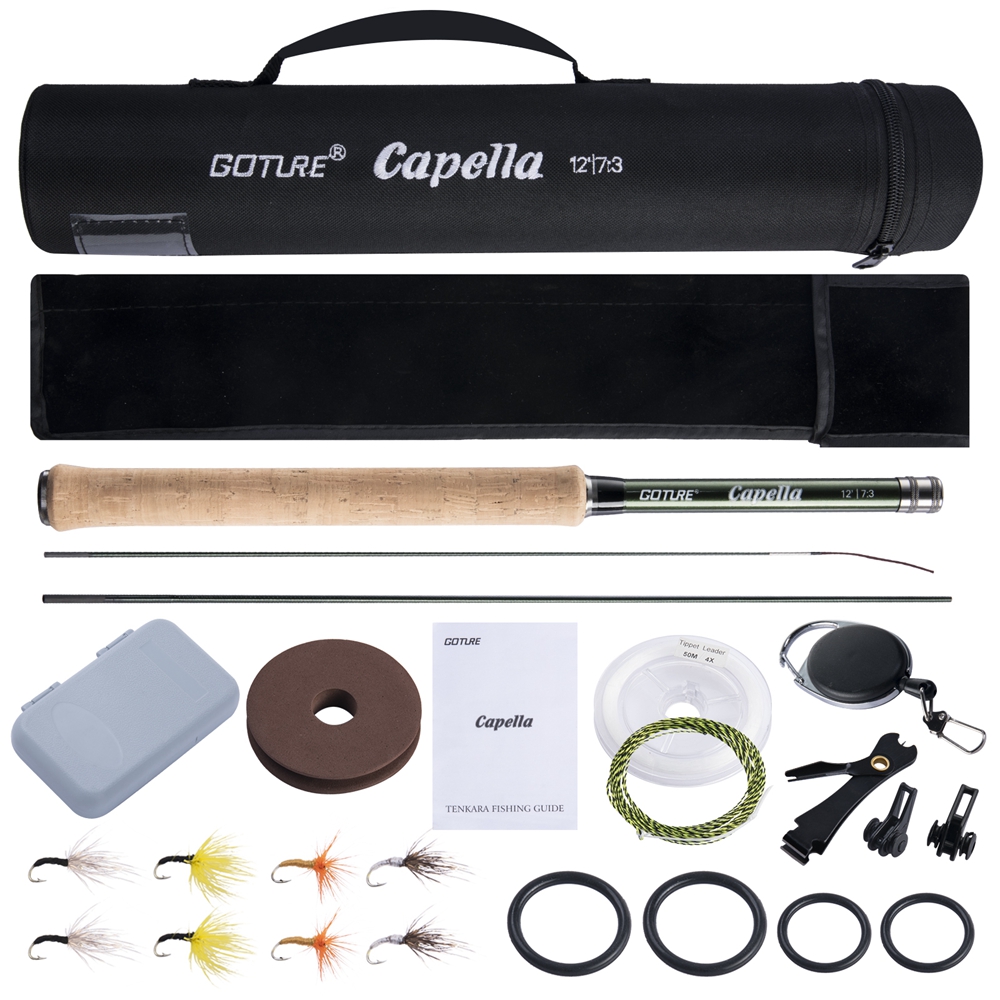 Fly Fishing Set - Goture Tenkara 플라이 낚싯대 콤보 3.6m