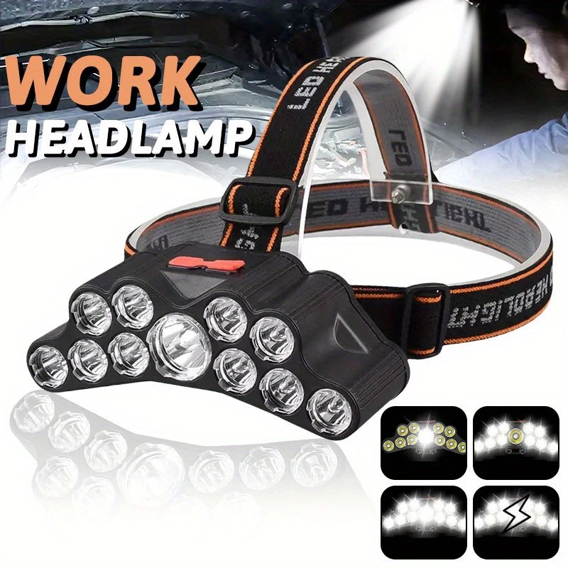 Fishing Headlamp - 11 LED 전조등 강한 빛 헤드