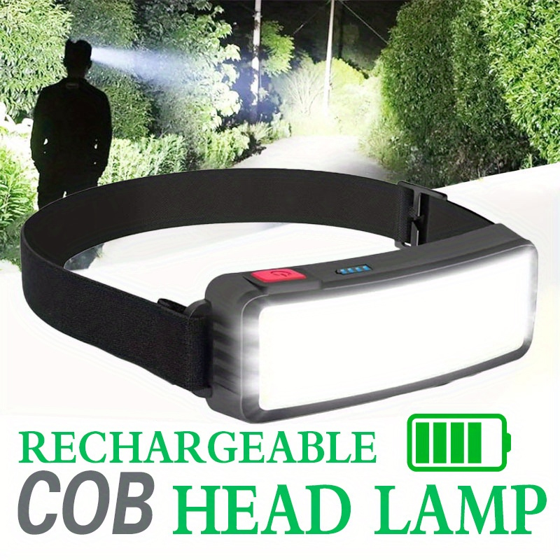 Fishing Headlamp - 강력한 COB LED 헤드램프 Type-c 충전식