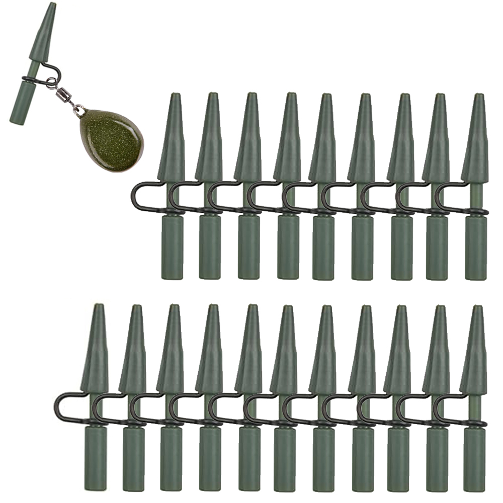 Fishing Equipment Shop - 20개 잉어 안전 리드 클립 &