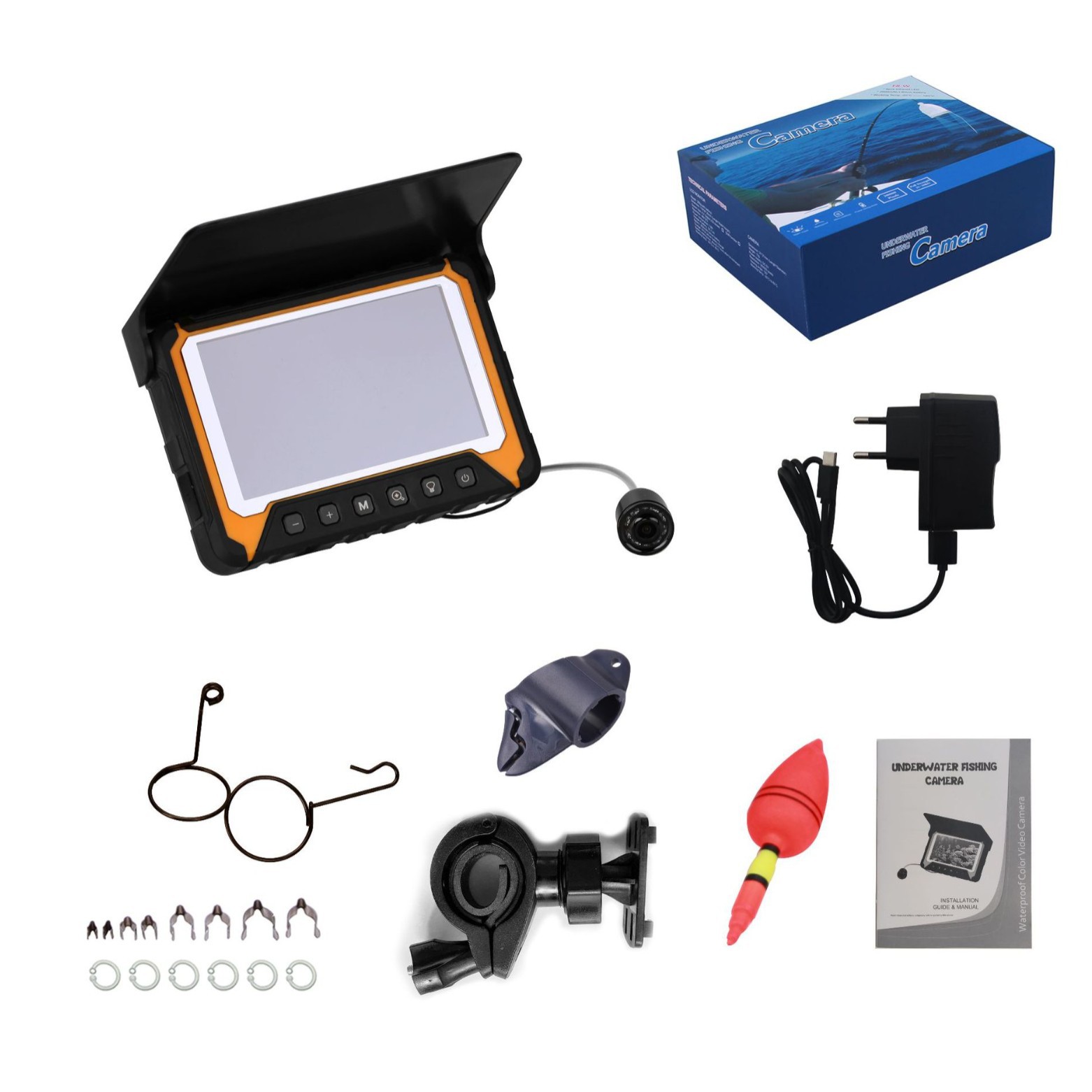 Underwater Fishing Camera - 5인치 IPS 스크린 수중 15/20/30M 낚시
