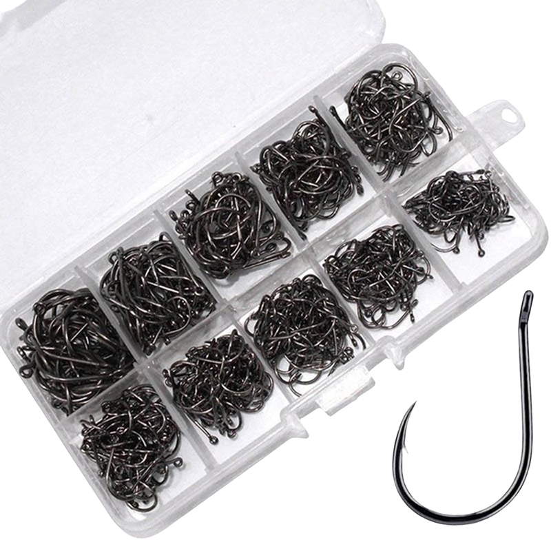 Fishing Equipment Jet - 100-500PCS 낚시 바늘 세트 고탄소강 날카롭고
