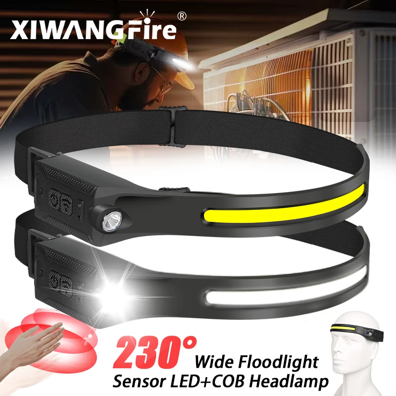 Fishing Headlamp - 충전식 LED 헤드램프, 3가지 모드 밝기