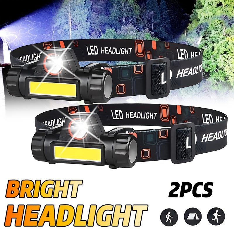 Fishing Headlamp - 충전식 COB LED USB 헤드램프 강력한