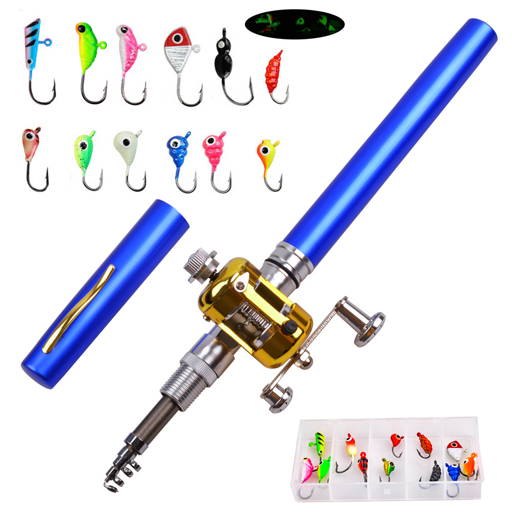 Fishing Equipment Shop - 미니 얼음 낚싯대 콤보, 휴대용 포켓
