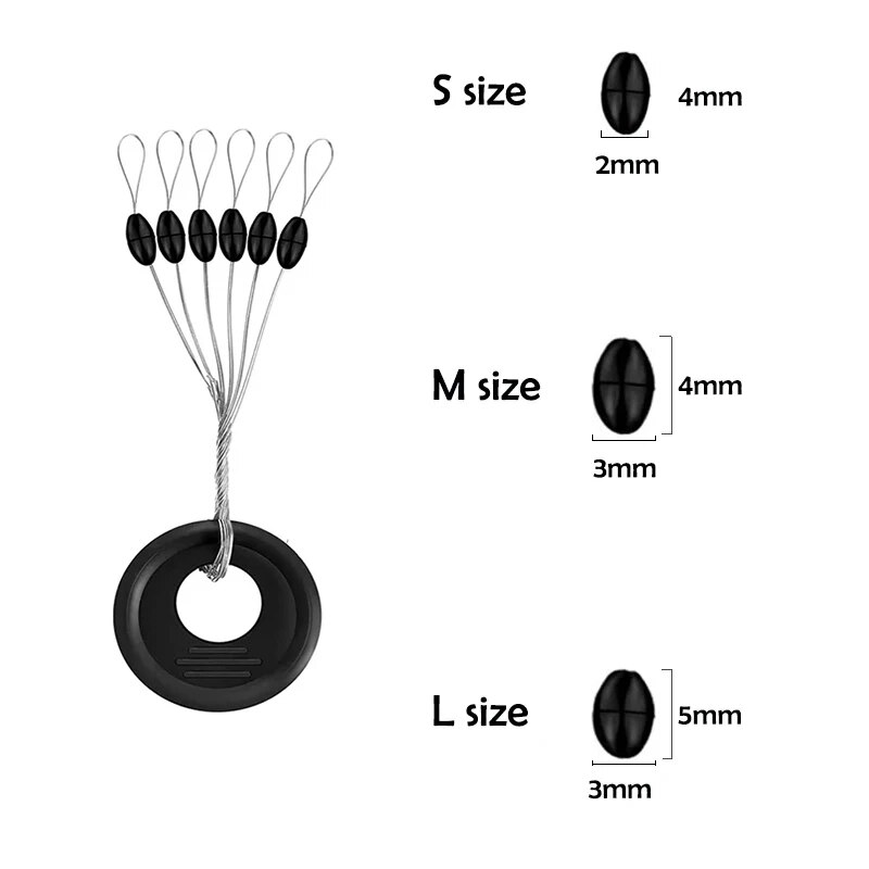 600Pcs 100 그룹 세트 고무 공간 콩 타원형 스 - Fly Fishing Set 리뷰 및 가격