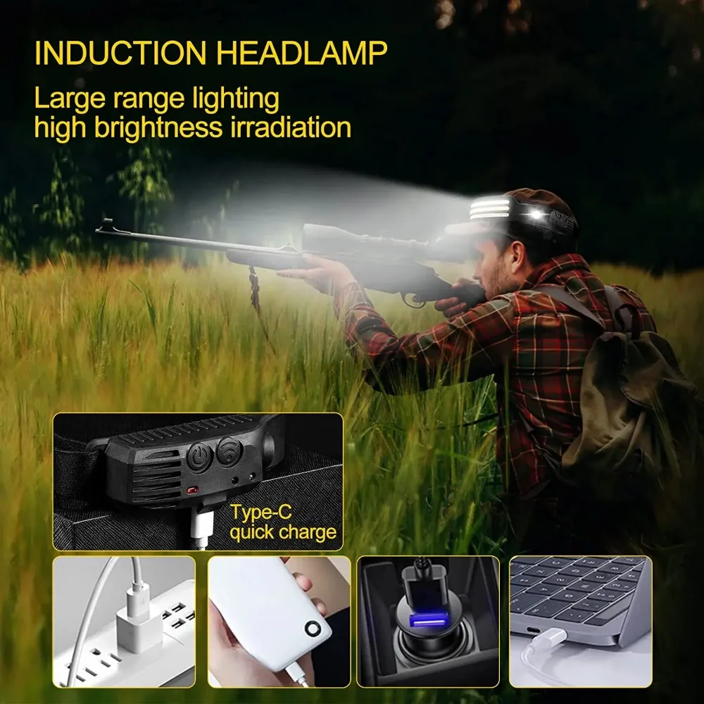 충전식 COB LED 유도 전조등 내장 배터리 10 모 - Fishing Headlamp 리뷰 및 가격