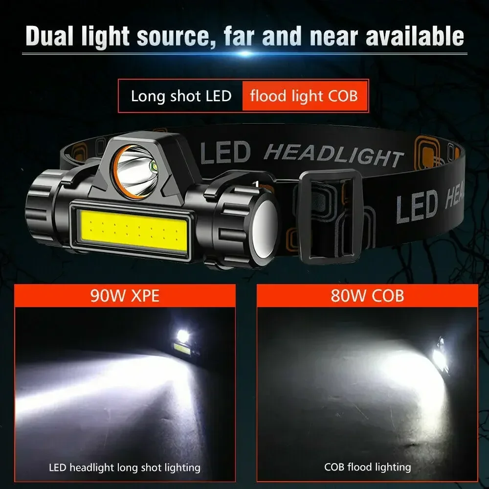 충전식 COB LED USB 헤드램프 강력한 자석 강력 - Fishing Headlamp 리뷰 및 가격