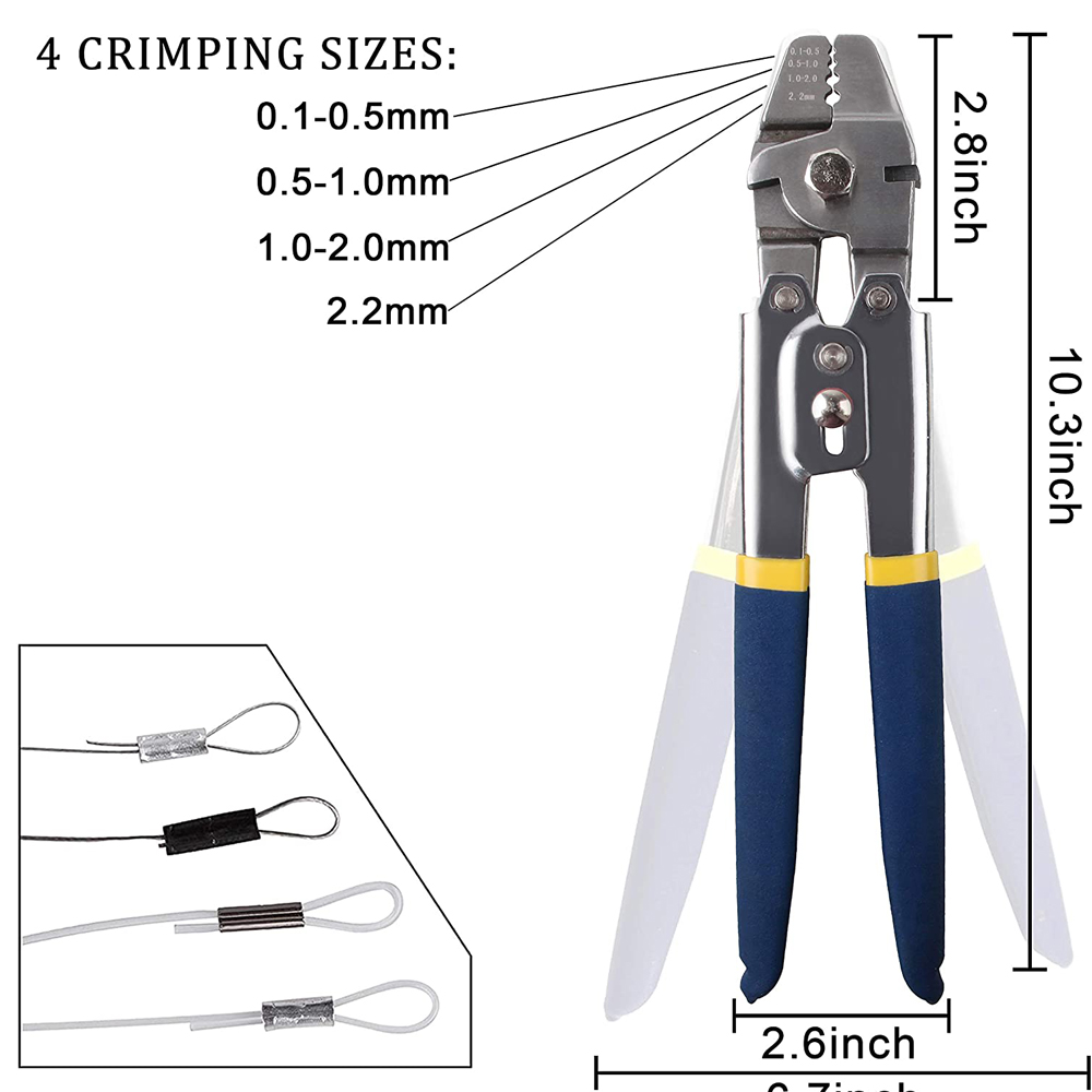 크림프 낚시 슬리브 세트, 크림핑 플라이어 포함, 헤비 - Fishing Equipment Shop 리뷰 및 가격