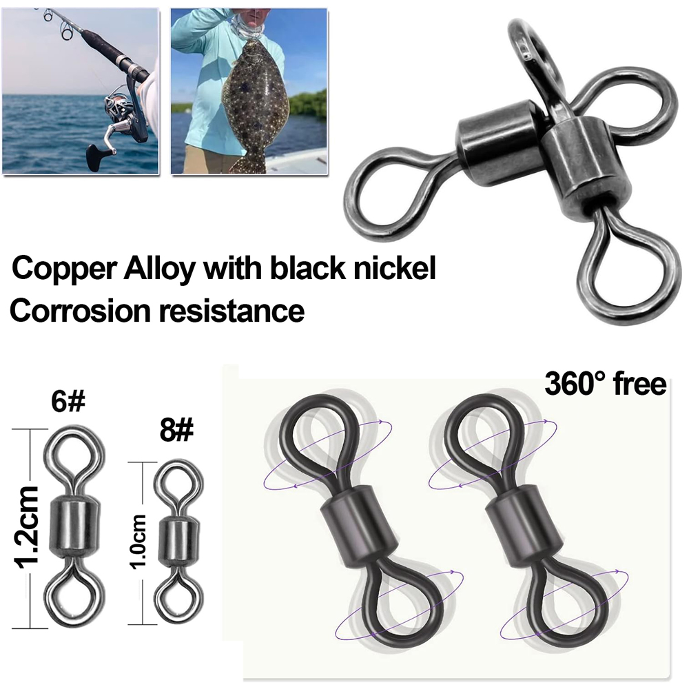 30개입 3방향 회전 스위벨 낚시 연결기 T자형 회전  - Fishing Equipment Shop 리뷰 및 가격
