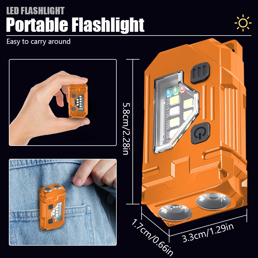 미니 키 체인 EDC 손전등 충전식 마그네틱 토치 슈퍼 - Fishing Headlamp 리뷰 및 가격