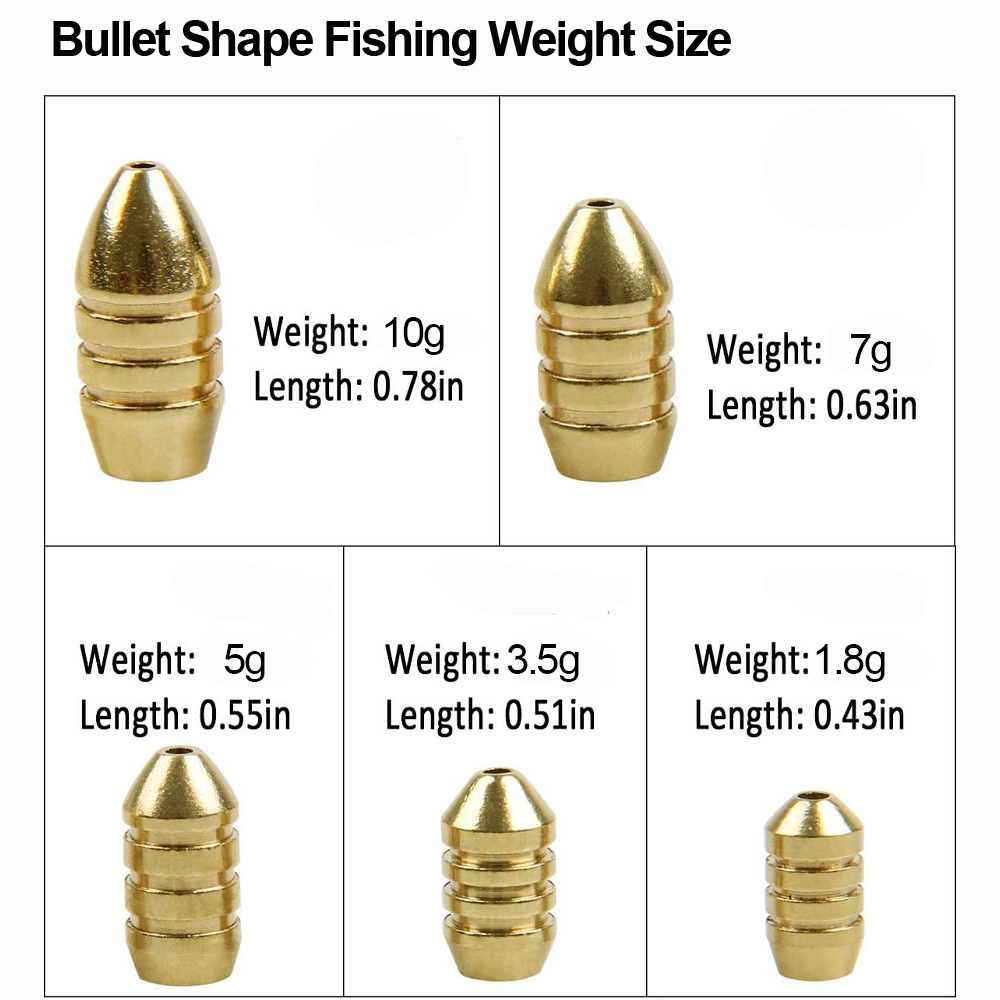 황동 낚시 무게추 구리 총알 싱커, 텍사스 캐롤라이나  - Fishing Equipment Shop 리뷰 및 가격