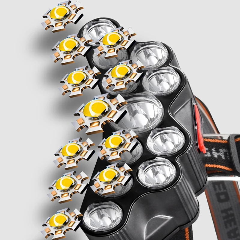 11 LED 전조등 강한 빛 헤드 램프 Type-C 충 - Fishing Headlamp 리뷰 및 가격