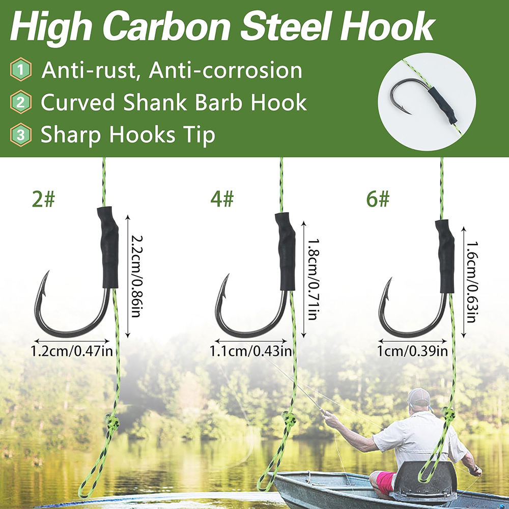 잉어 낚시 헤어 리그, 미리 묶은 잉어 후크, 잉어 무 - Fishing Equipment Shop 리뷰 및 가격