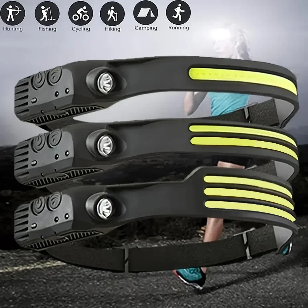 LED 센서 헤드램프 내장 배터리 USB 충전식 COB - Fishing Headlamp 리뷰 및 가격