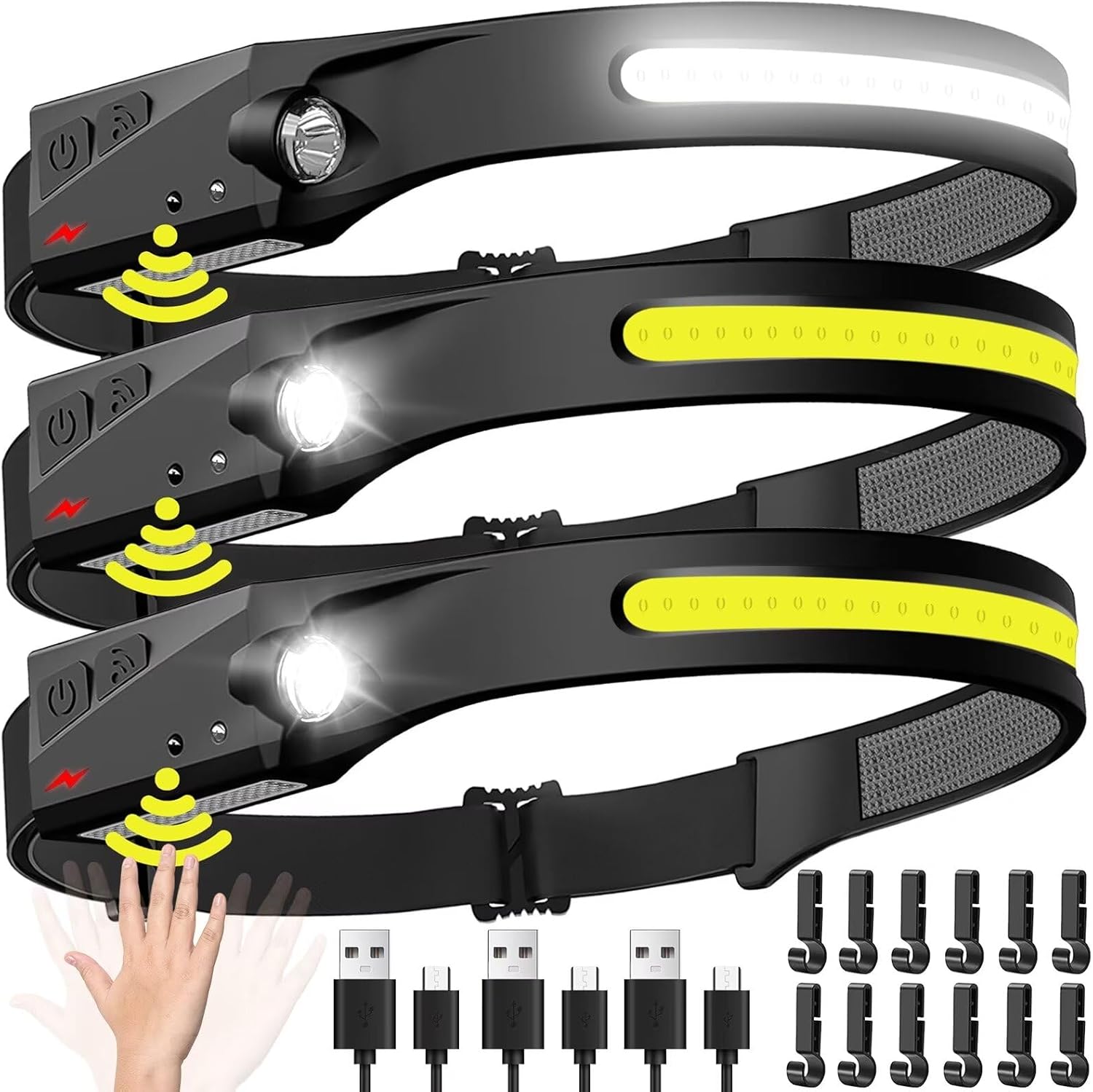 센서 헤드램프 LED 헤드 손전등 충전식 헤드라이트 헤 - Fishing Headlamp 리뷰 및 가격