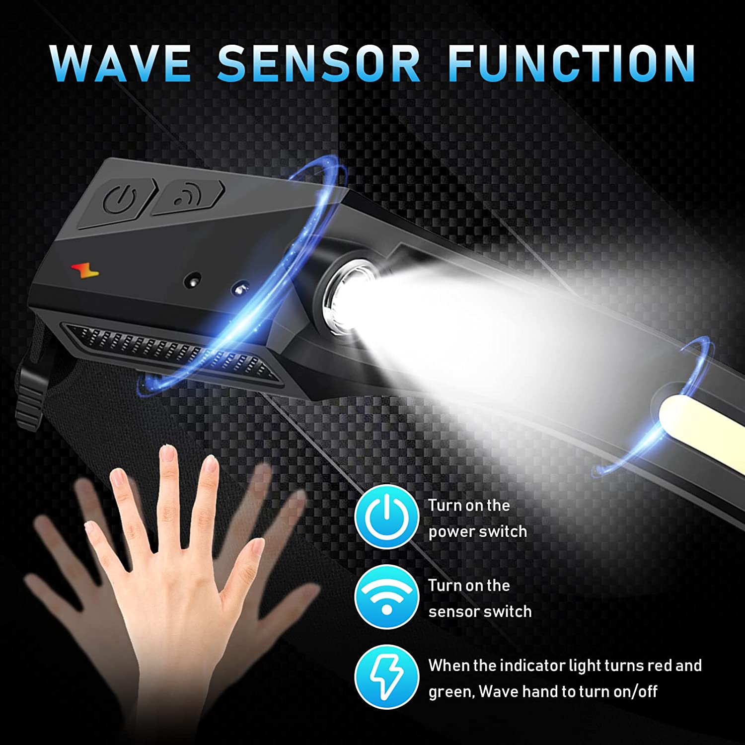 센서 헤드램프 LED 헤드 손전등 충전식 헤드라이트 헤 - Fishing Headlamp 리뷰 및 가격