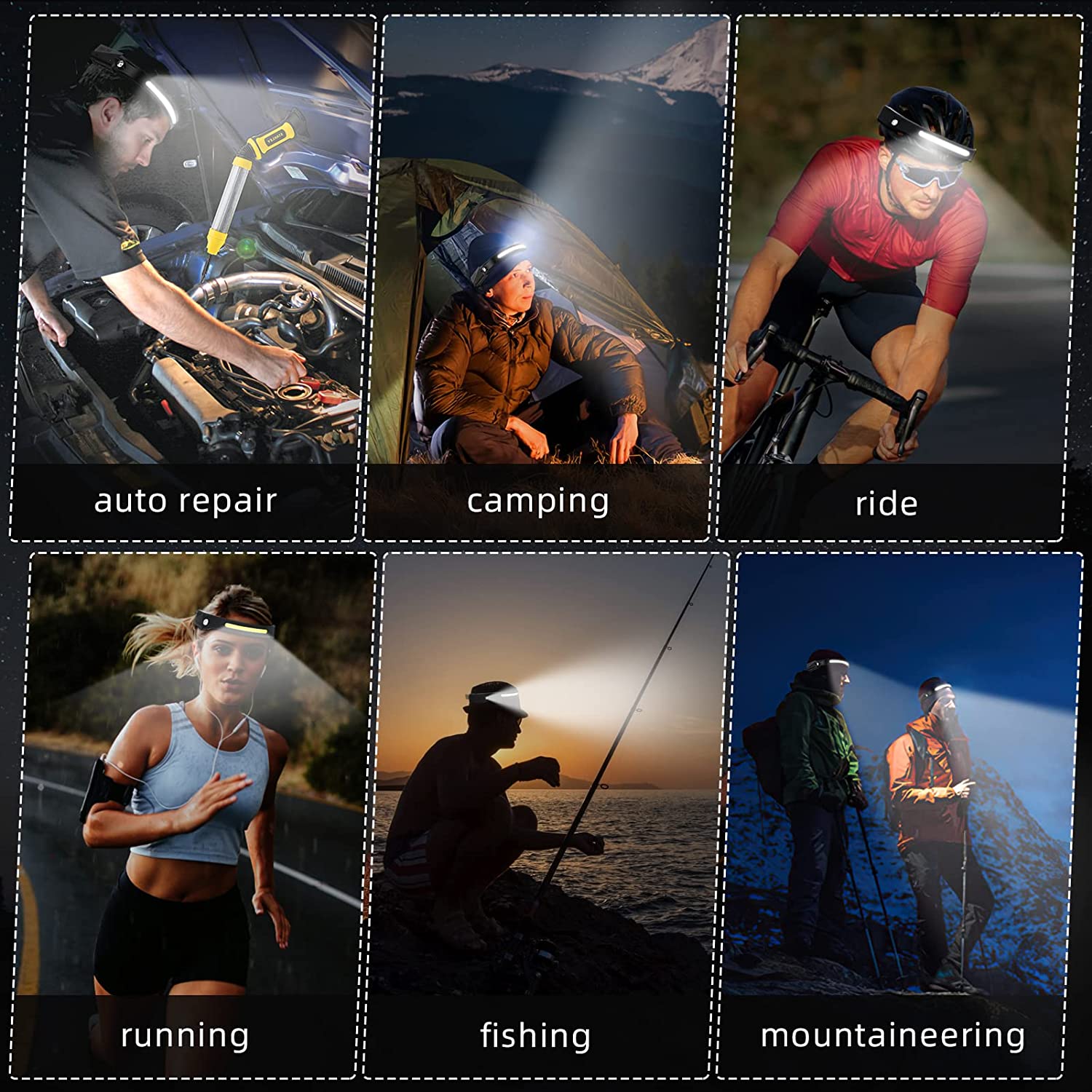 센서 헤드램프 LED 헤드 손전등 충전식 헤드라이트 헤 - Fishing Headlamp 리뷰 및 가격