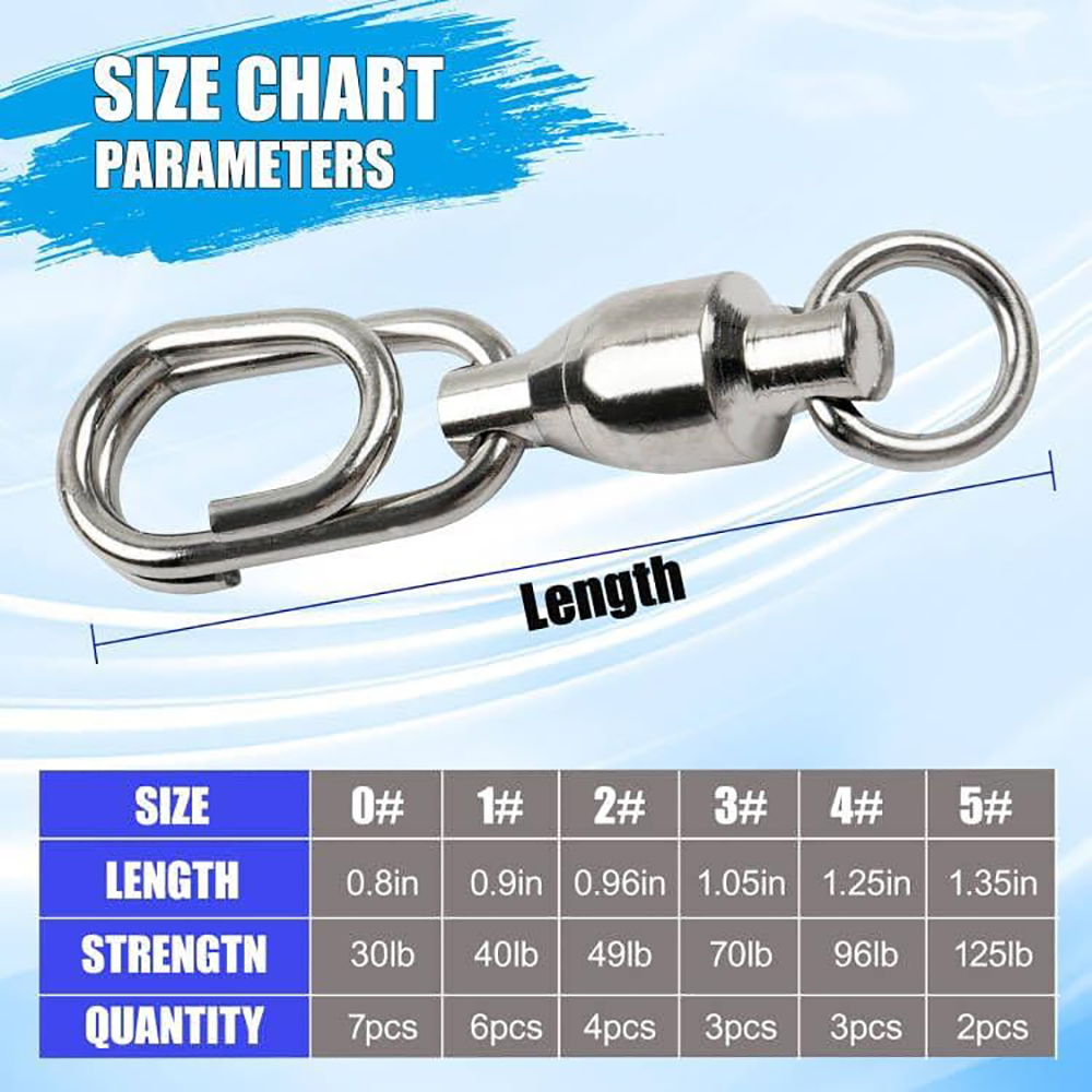 타원형 분할 링이있는 25pcs 볼 베어링 낚시 회전  - Fishing Equipment Shop 리뷰 및 가격