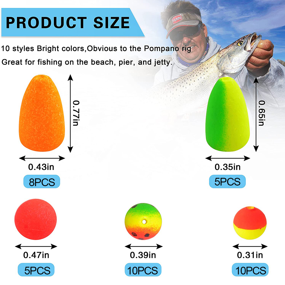 폼파노 리그 플로트 비즈 키트, 폼 스넬 낚시 플로팅  - Fishing Equipment Shop 리뷰 및 가격