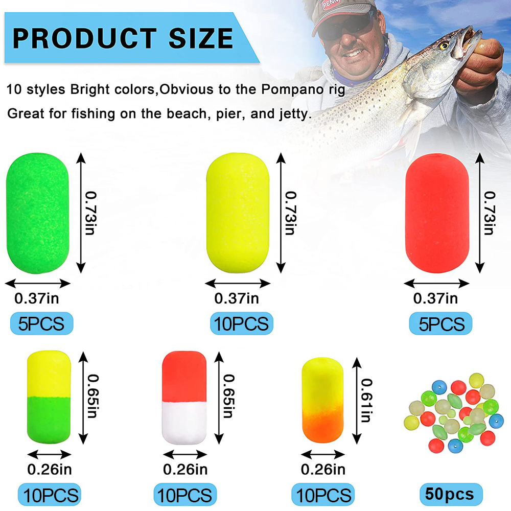 폼파노 리그 플로트 비즈 키트, 폼 스넬 낚시 플로팅  - Fishing Equipment Shop 리뷰 및 가격