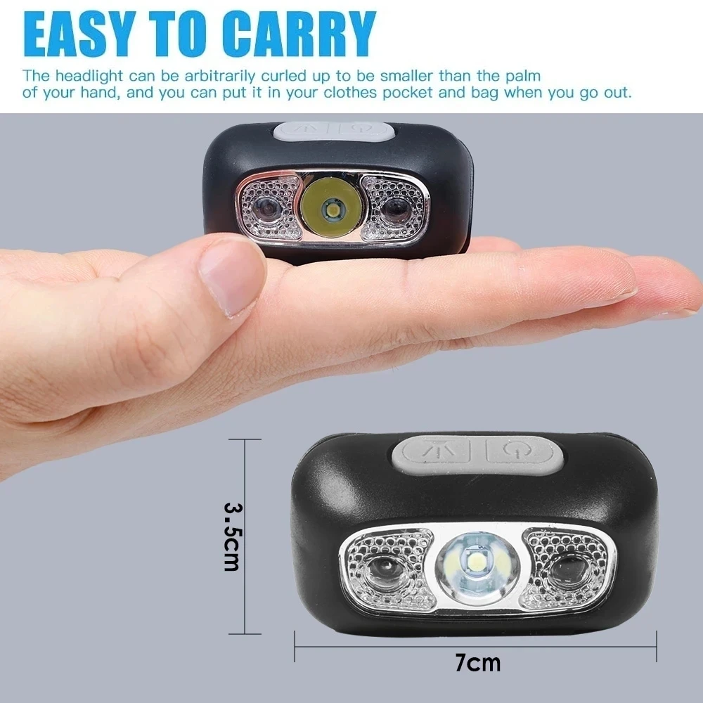 강한 빛 헤드램프 휴대용 LED 센서 헤드램프 USB- - Fishing Headlamp 리뷰 및 가격