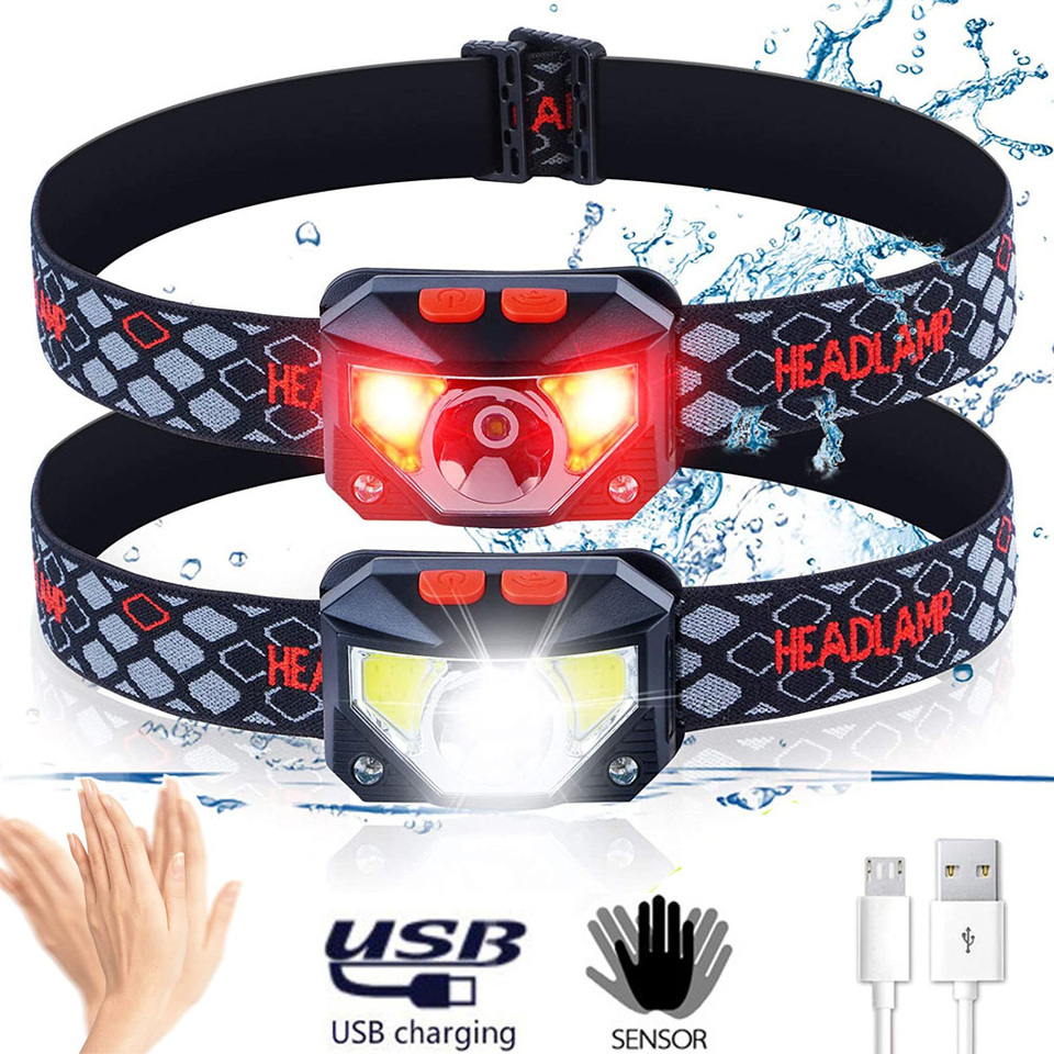 8가지 모드 LED 헤드라이트 핸즈프리 모션 센서 강력 - Fishing Headlamp 리뷰 및 가격