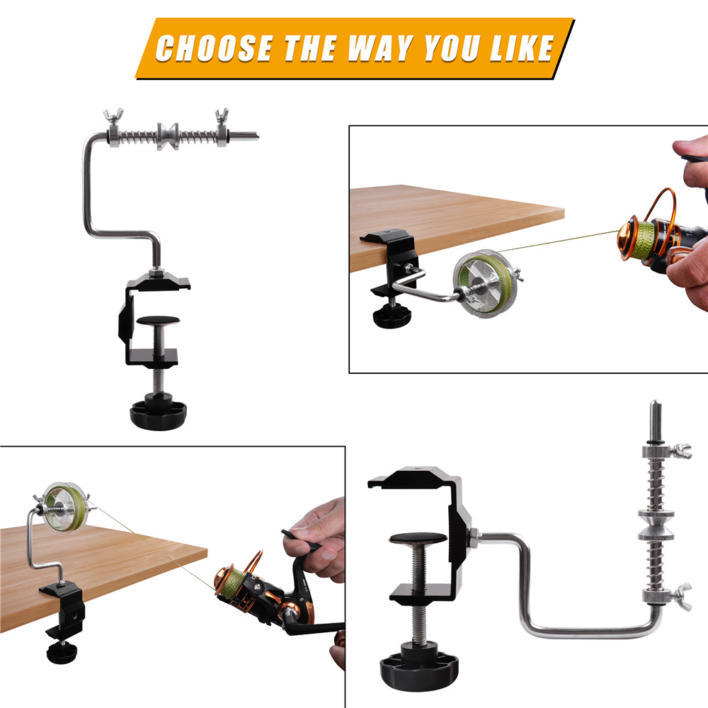 클램프 조정 가능한 안정적인 릴 라인 스풀러 다기능 스 - Fishing Equipment Shop 리뷰 및 가격