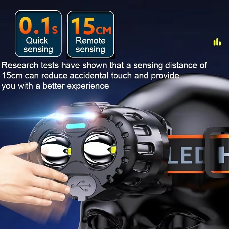 강력한 LED 유도 헤드램프 IPX4 방수 비상 헤드  - Fishing Headlamp 리뷰 및 가격